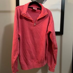 Pink vintage quarter zip